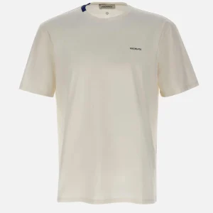 T-shirt in cotone con occhielli