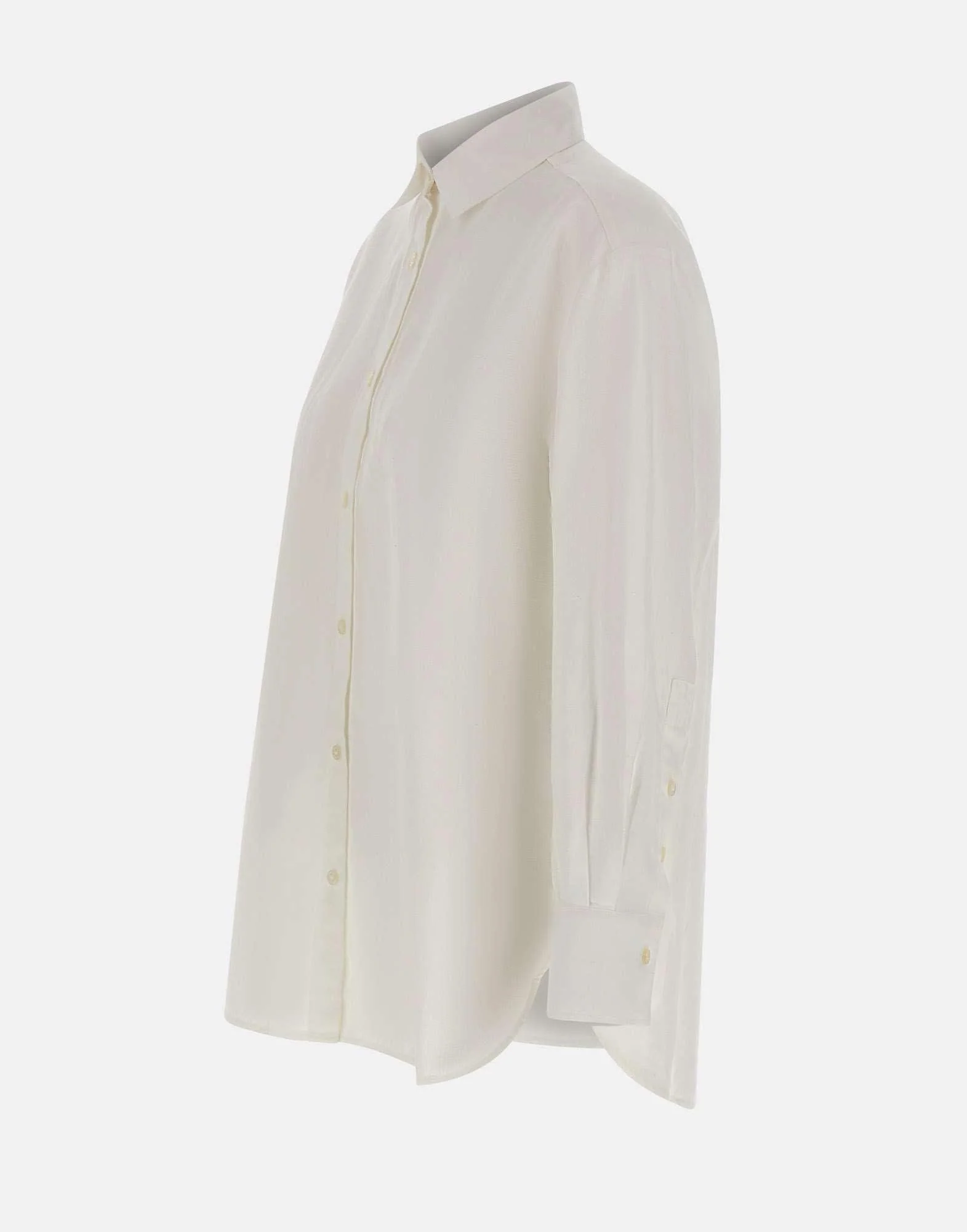 Camicia "Boyfriend" in misto cotone e lino - immagine 3