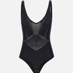 Body in maglia traforata