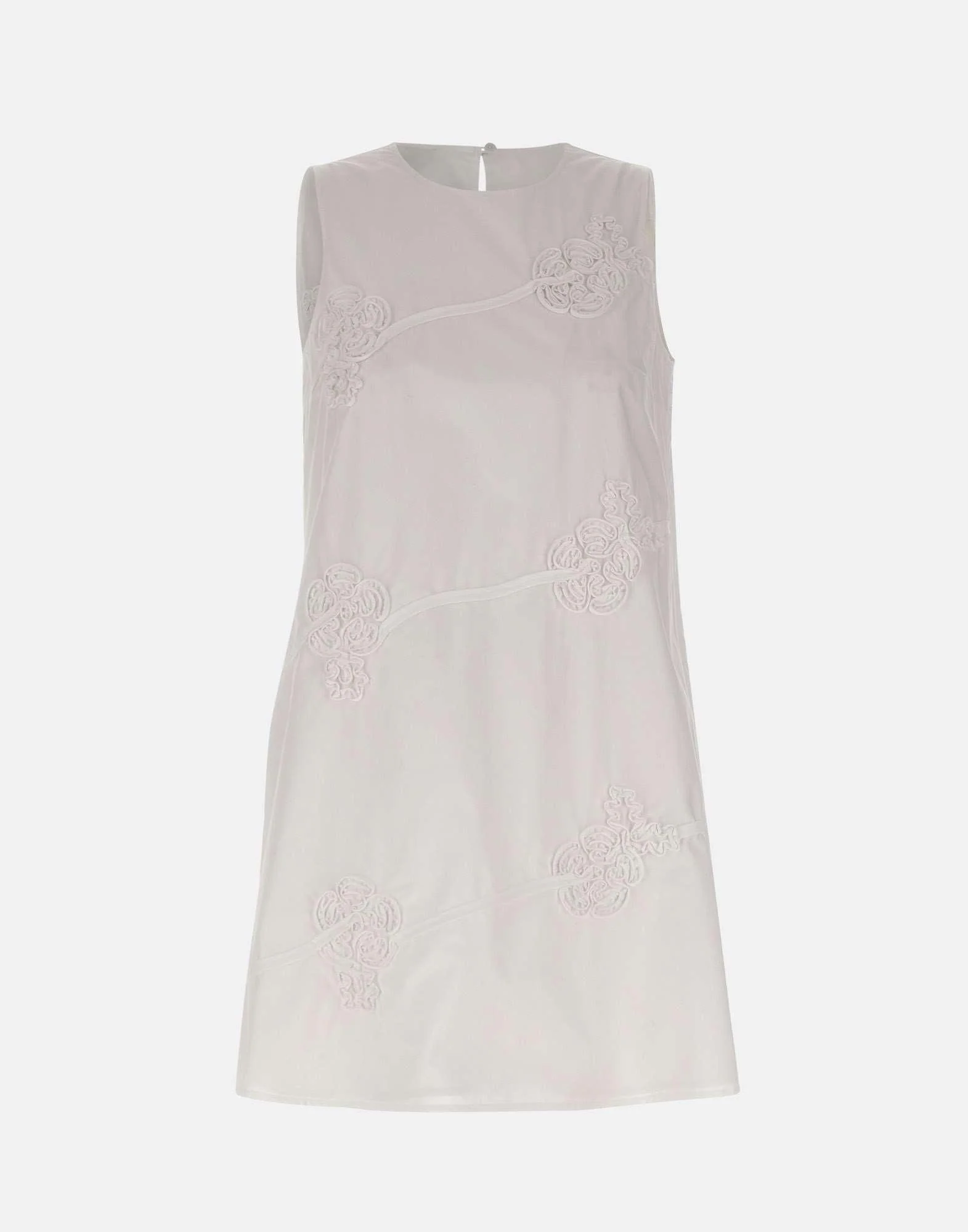 Abito con fiori ricamati