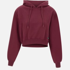 "Terry back cropped sweatshirt"