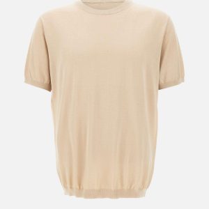 T-shirt in seta e cotone