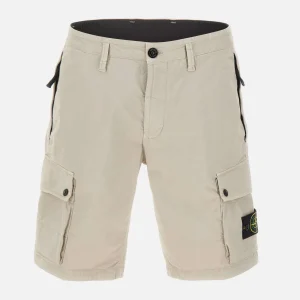 Bermuda in twill di cotone biologico stretch