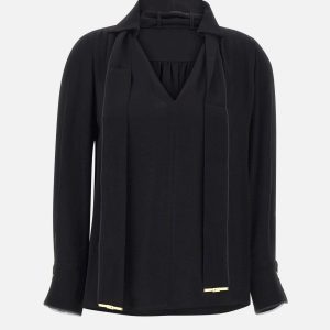 Camicia in georgette di viscosa con fusciacca