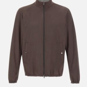 Giacca in tessuto scamosciato