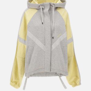 Giacca bomber bicolor in pile