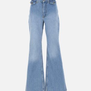 Jeans svasati a vita alta