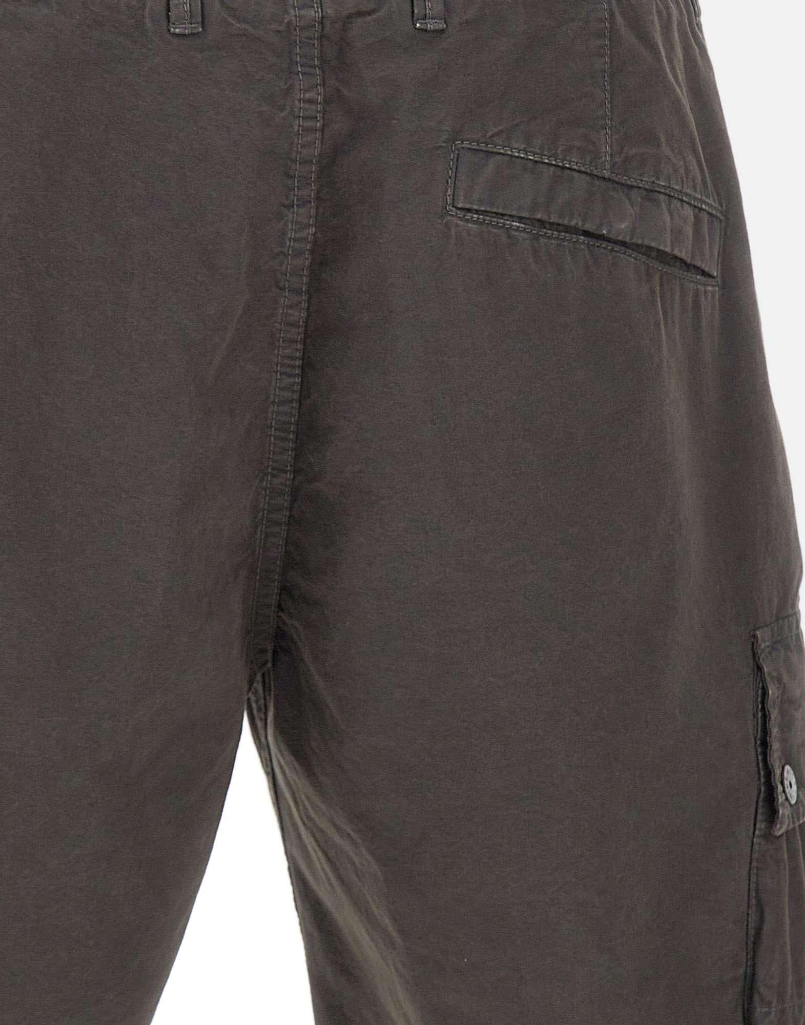 Shorts in tela di cotone biologico spazzolato effetto "old" - immagine 6