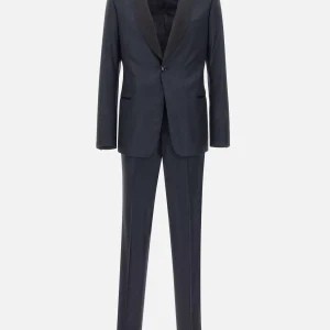 Abito monopetto in misto lana