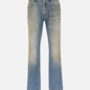 Jeans effetto ingiallito