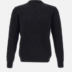 Maglia in cashmere e lana intrecciata