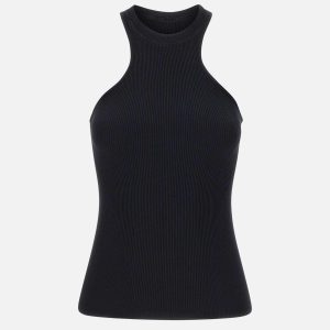 "Ribbed jersey tank top"