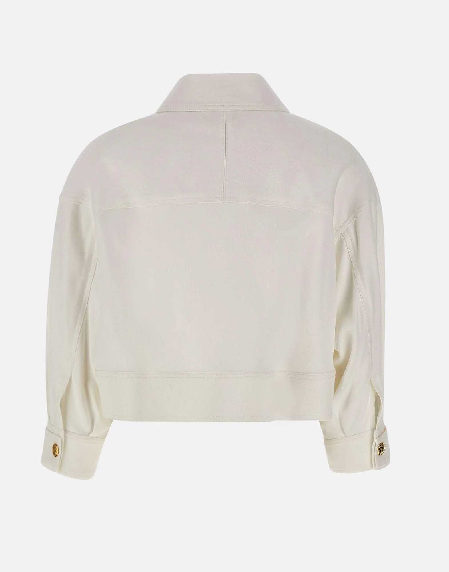 Caban in gabardina con bottoni gioiello - immagine 4