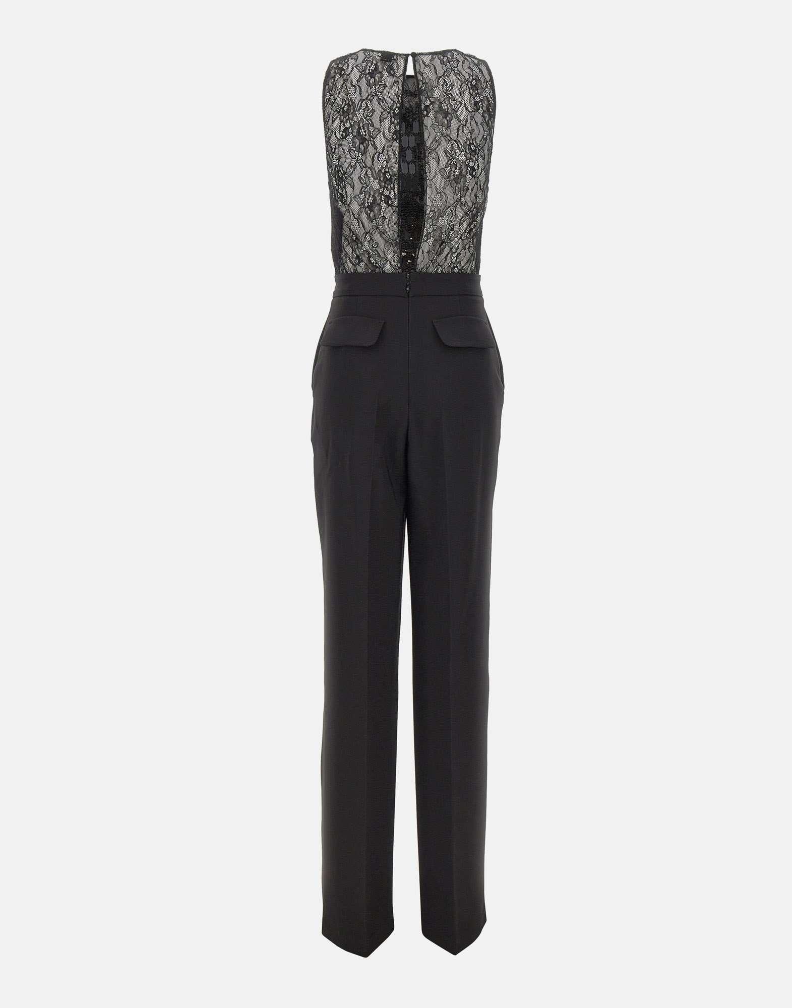 Tuta in crêpe con ricami - immagine 4