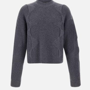 Maglia "Cropped Spiral Knit"