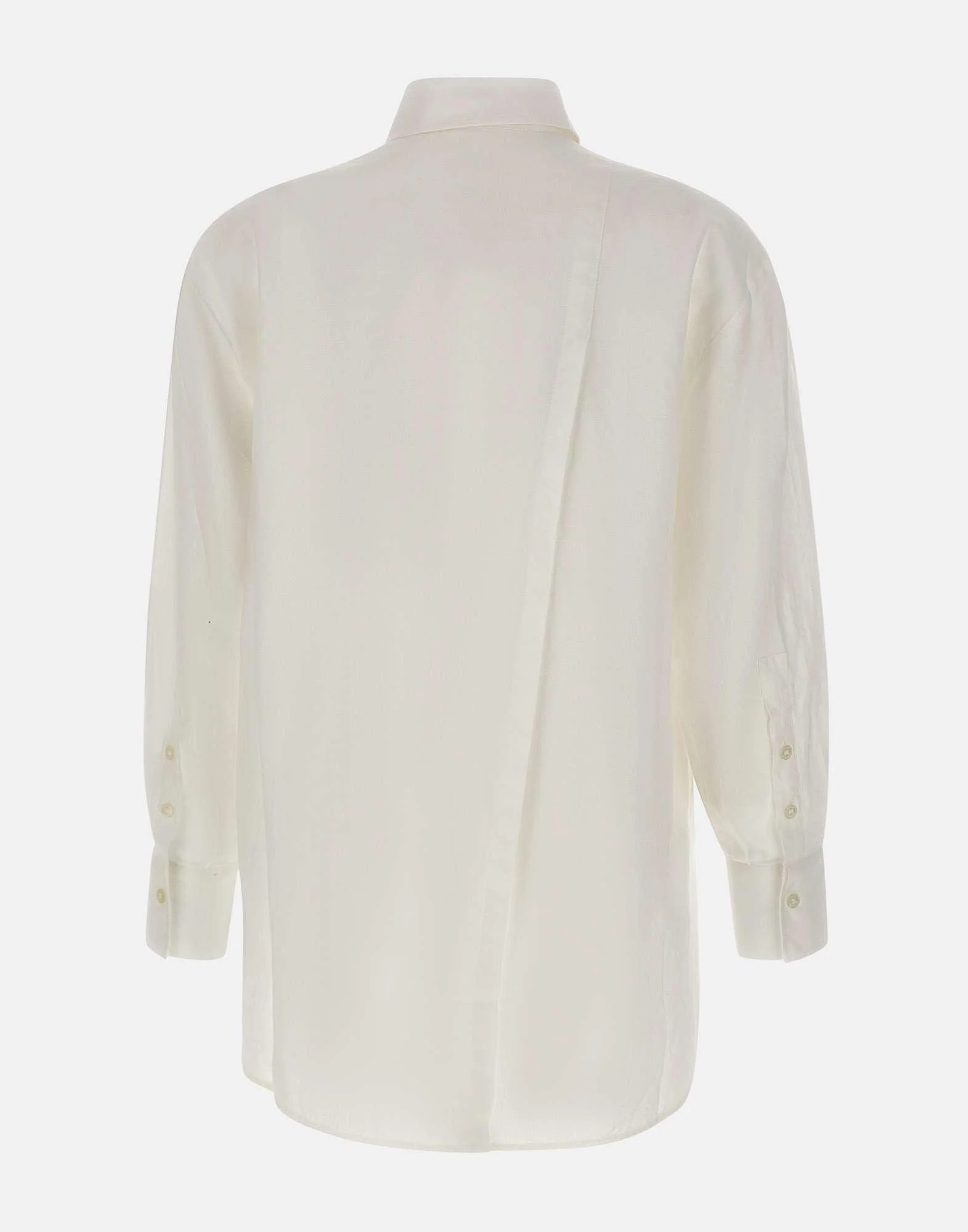 Camicia "Boyfriend" in misto cotone e lino - immagine 4