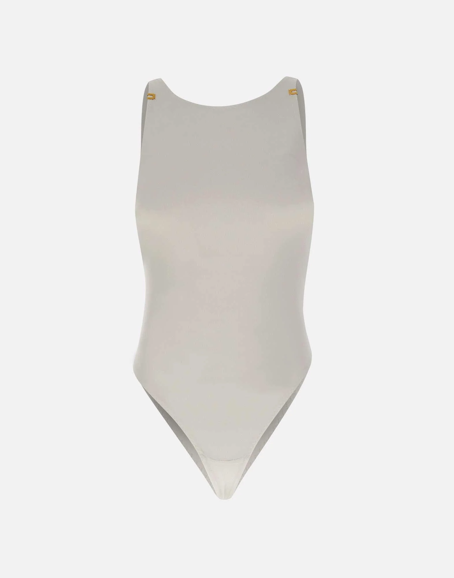 Body in jersey crêpe con dettagli logo - immagine 2