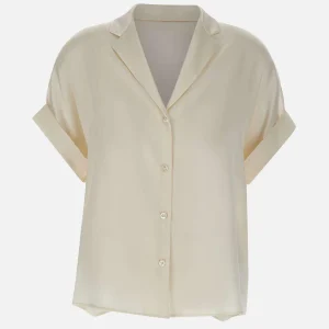 Camicia in seta a maniche corte