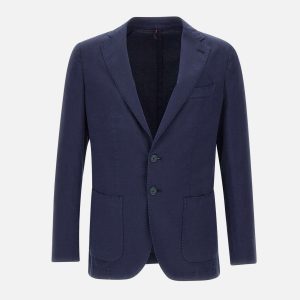 Blazer in misto cotone e mohair