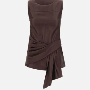 Top drappeggiato "Fonda"