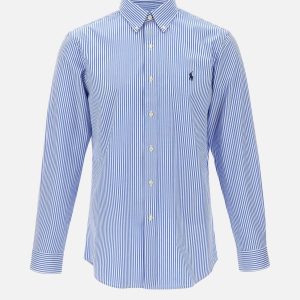 Camicia in popeline stretch a righe