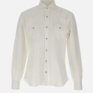 Camicia in misto cotone con taschini